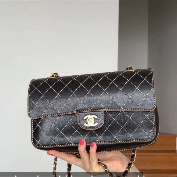 CHANEL Bags Iso This Chanel Medium Flap With Brown Stitches Poshmark